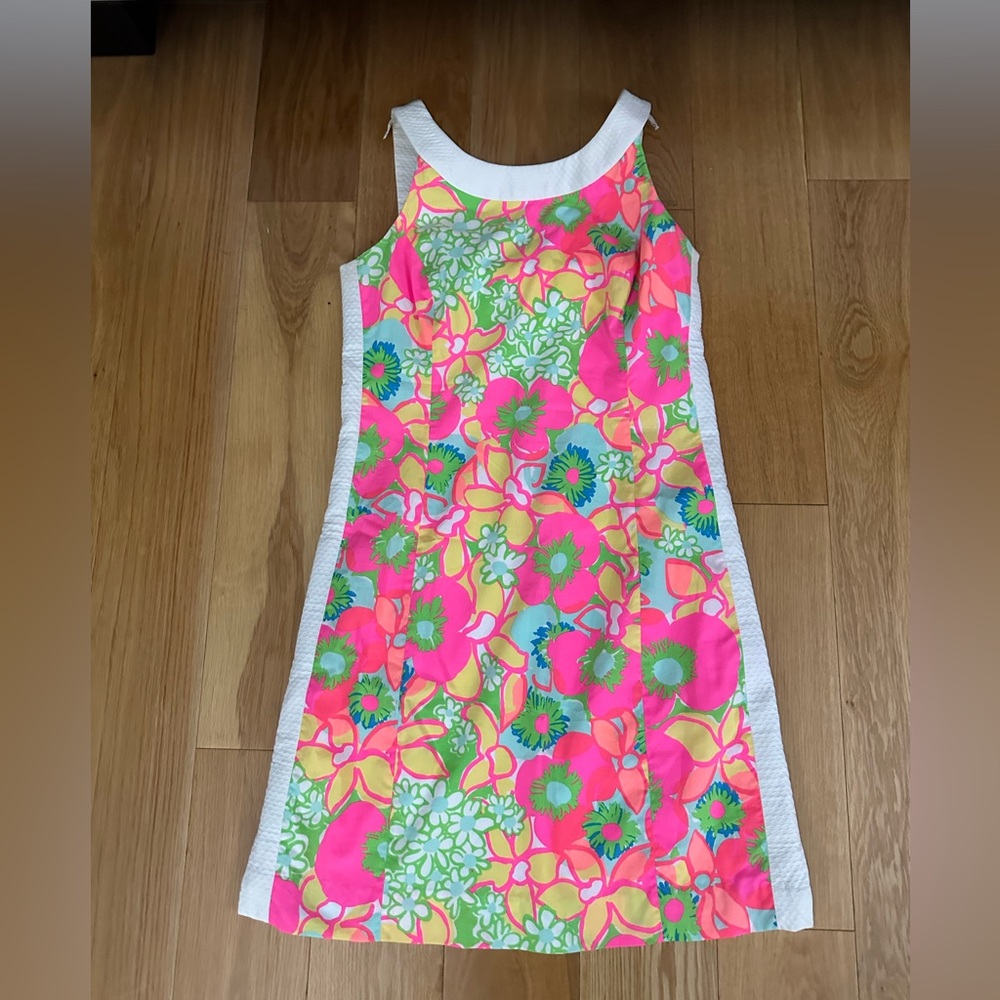 Lilly Pulitzer Darcy Ice Cream Social Floral Print Sleeveless Shift Dress